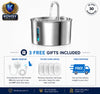 Fuente de acero inoxidable para gatos PureFlow™