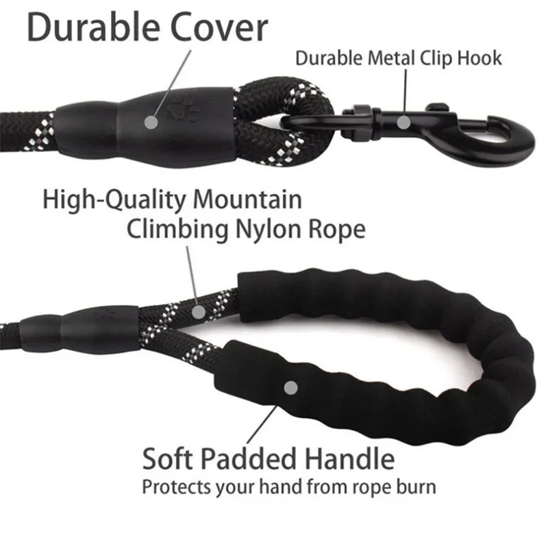 Reflective Padded Dog Leash