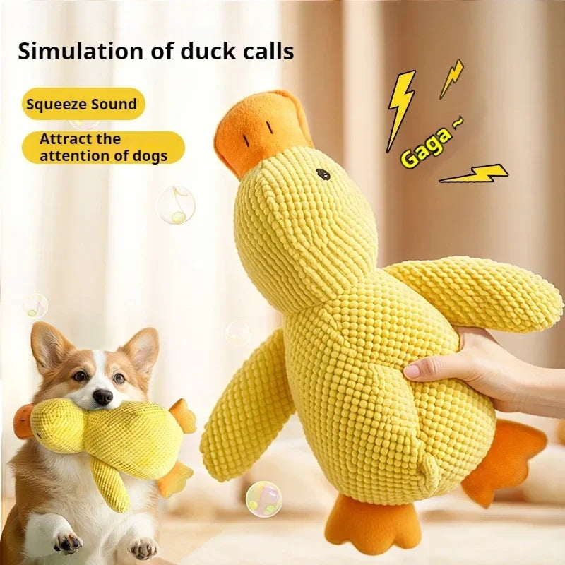 Plush Squeaky Duck Dog Toy