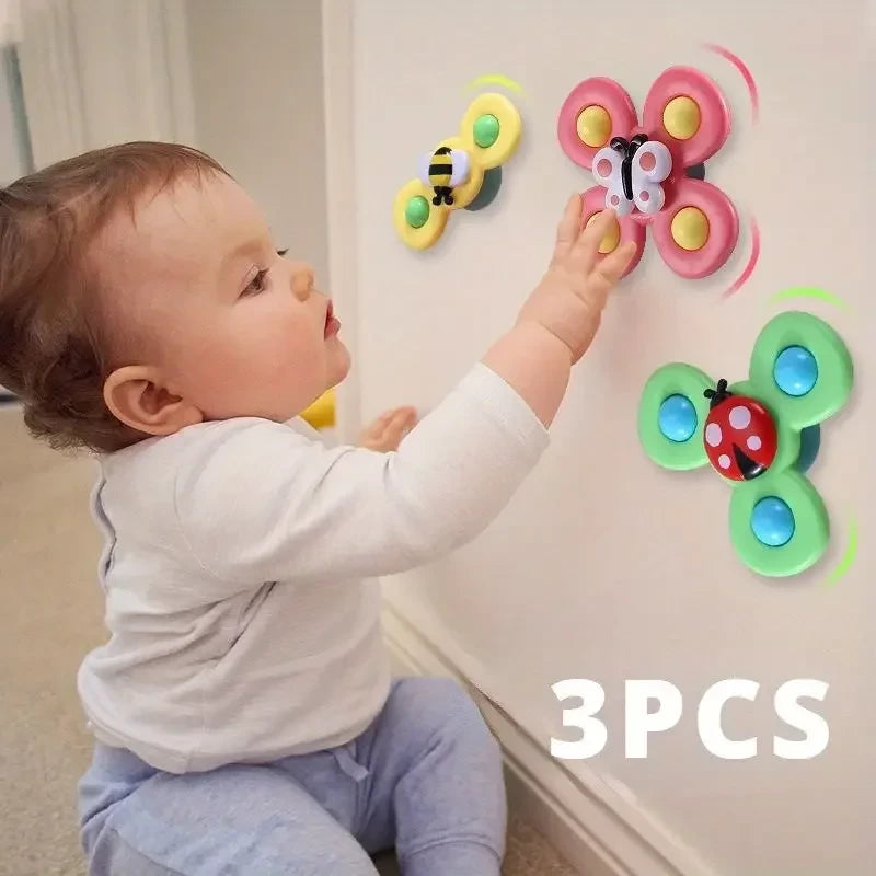 Interactive Spinner Suction Cup Toy