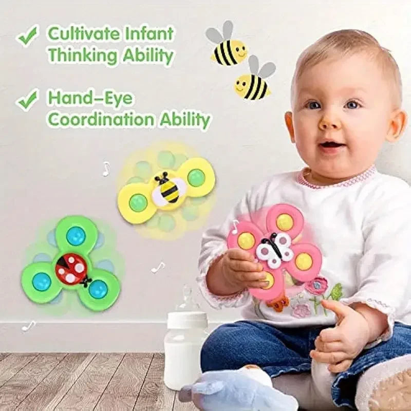 Interactive Spinner Suction Cup Toy