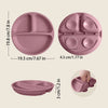 BPA-Free Silicone Divided Baby Plate