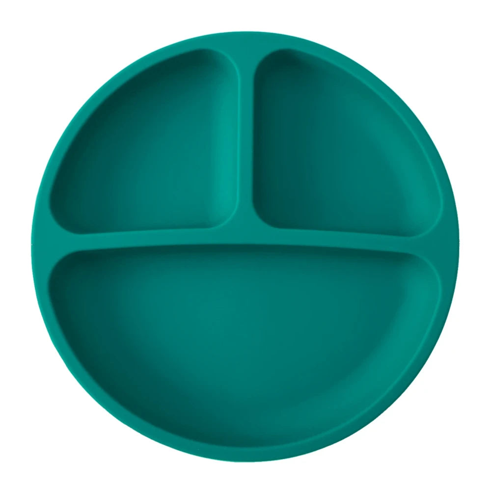 BPA-Free Silicone Divided Baby Plate