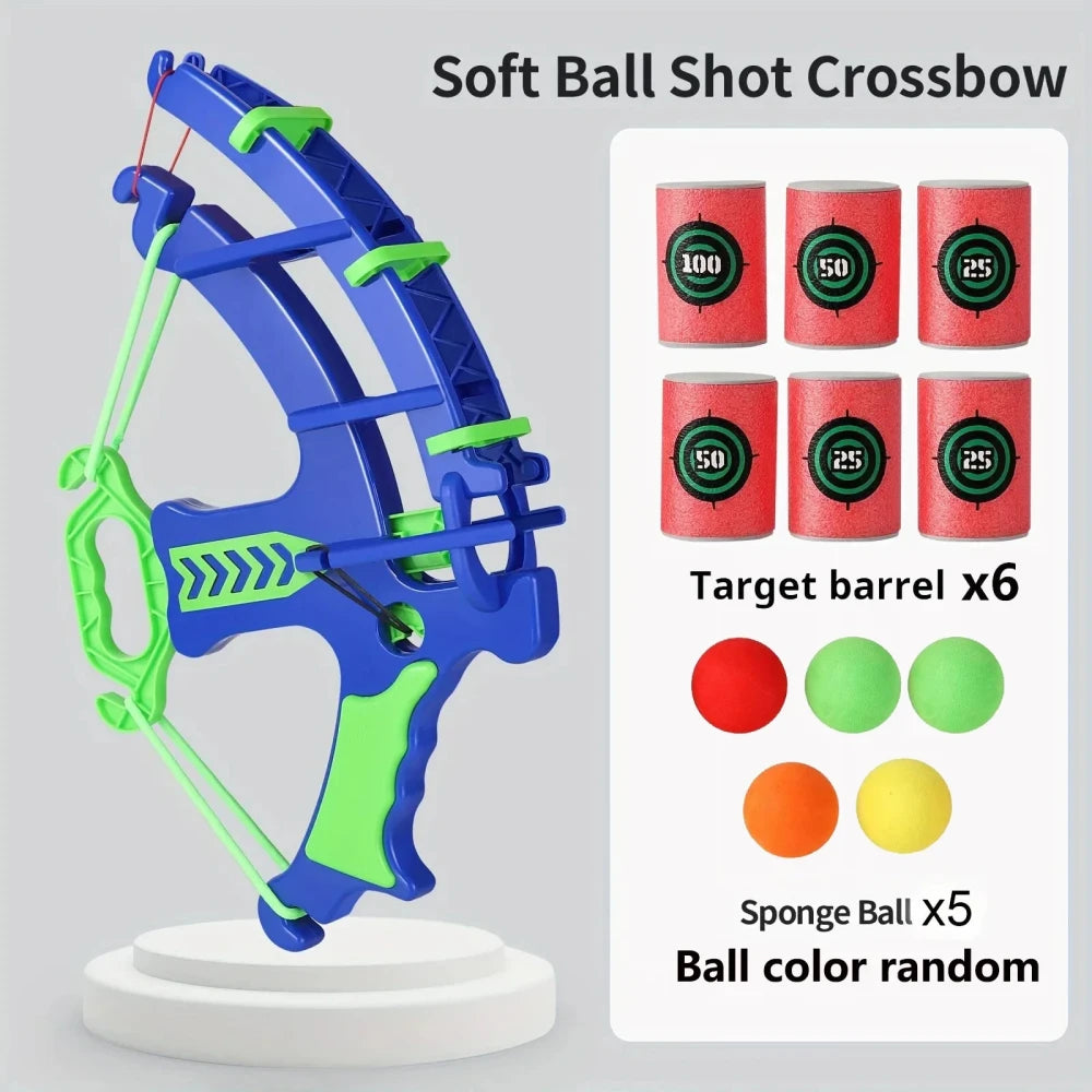 Kids Foam Ball Launcher Bow Set
