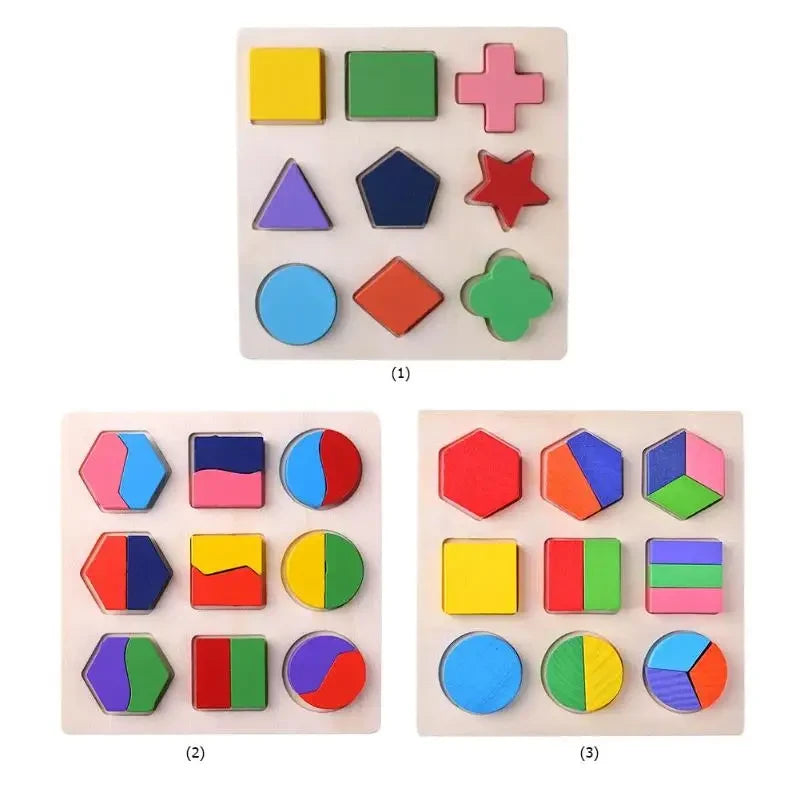 Kovisy Wooden Geometric Shape Sorting Puzzle