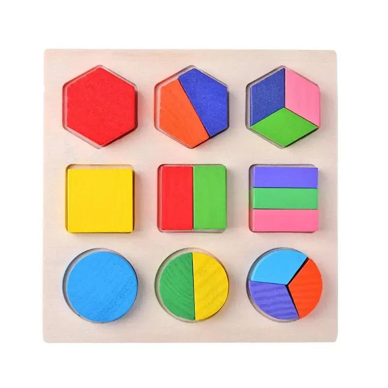 Kovisy Wooden Geometric Shape Sorting Puzzle