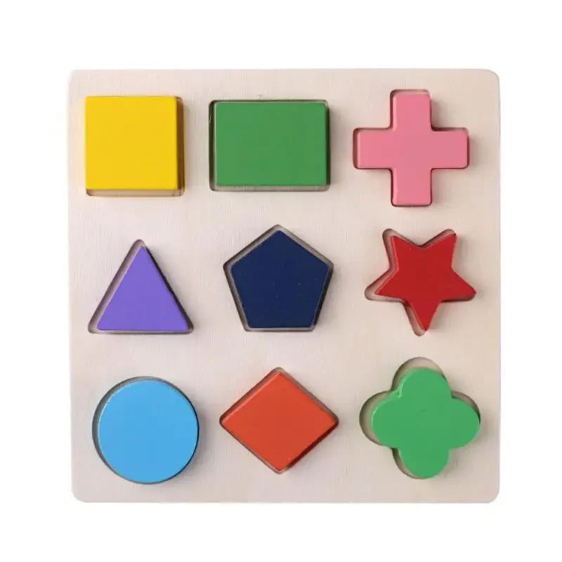 Kovisy Wooden Geometric Shape Sorting Puzzle
