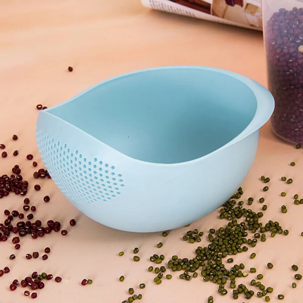 Rice and Vegetable Washing Drain Bowl