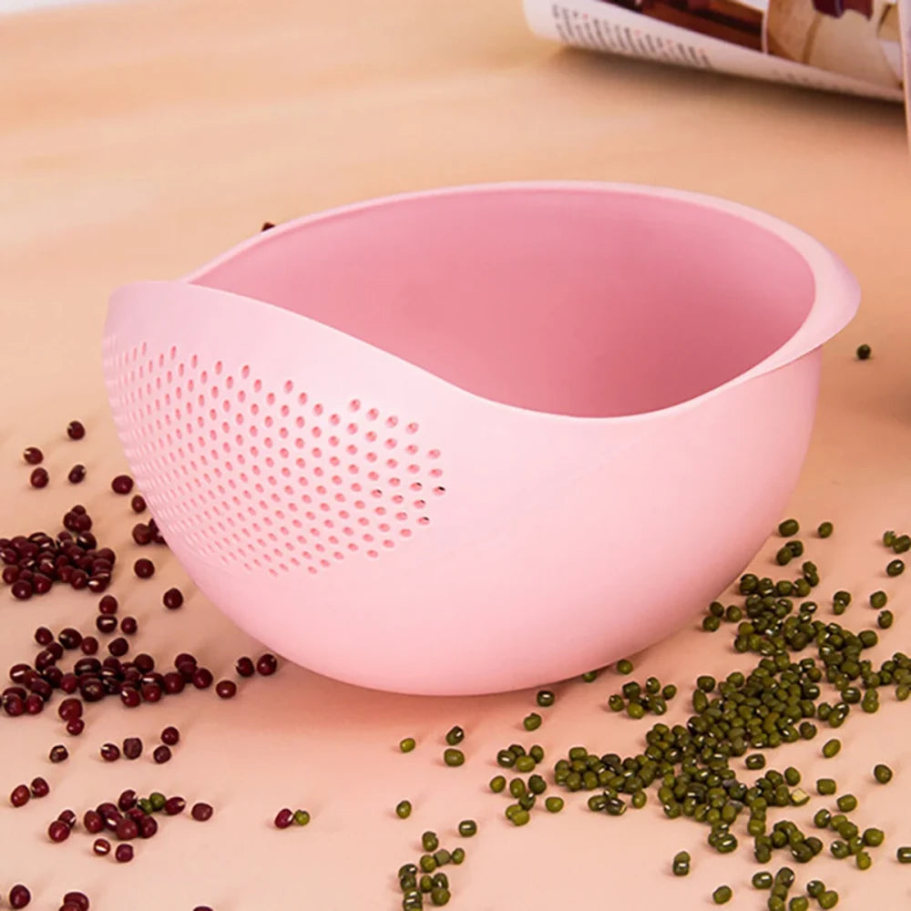 Rice and Vegetable Washing Drain Bowl