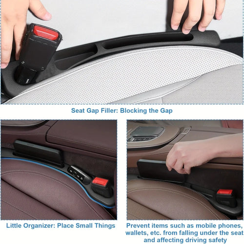 2-Piece Car Seat Gap Filler Organizer
