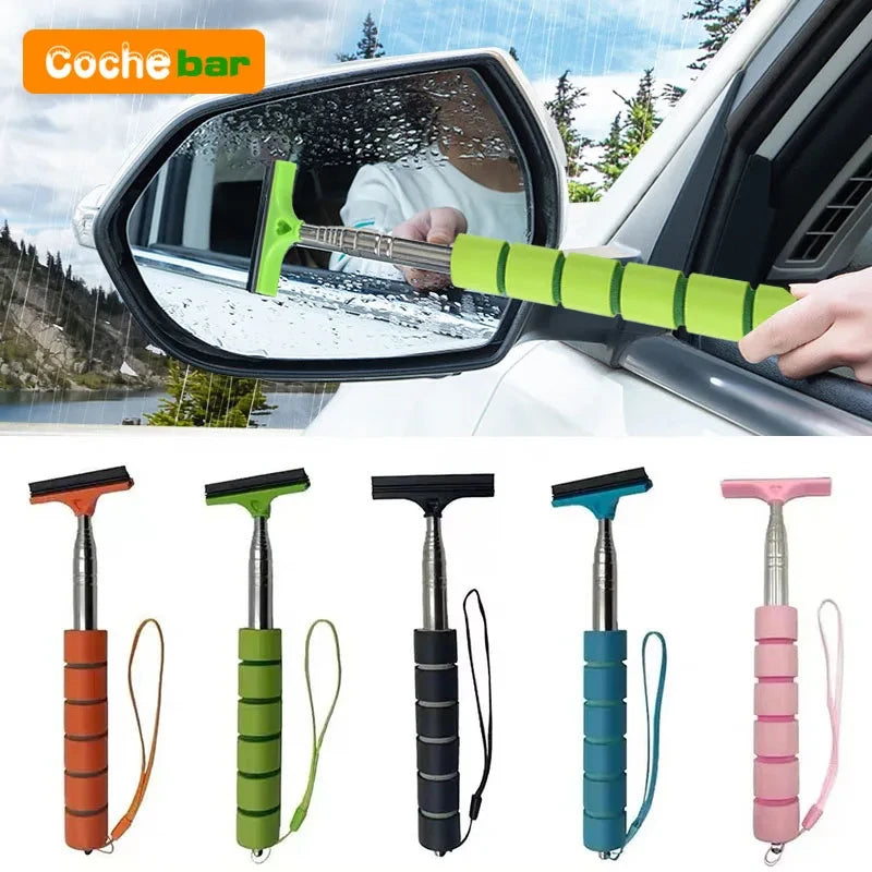 Telescopic Car Mirror Window Wiper