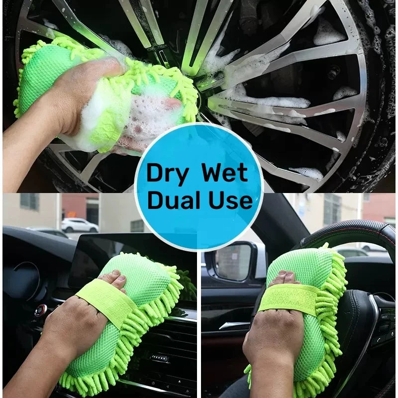 KOVISY Microfiber Car Wash Sponge with Hand Strap