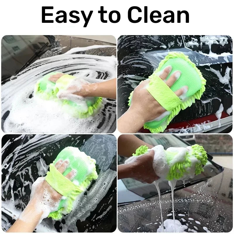 KOVISY Microfiber Car Wash Sponge with Hand Strap
