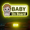 Reflective Baby On Board Car Decal