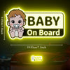 Reflective Baby On Board Car Decal