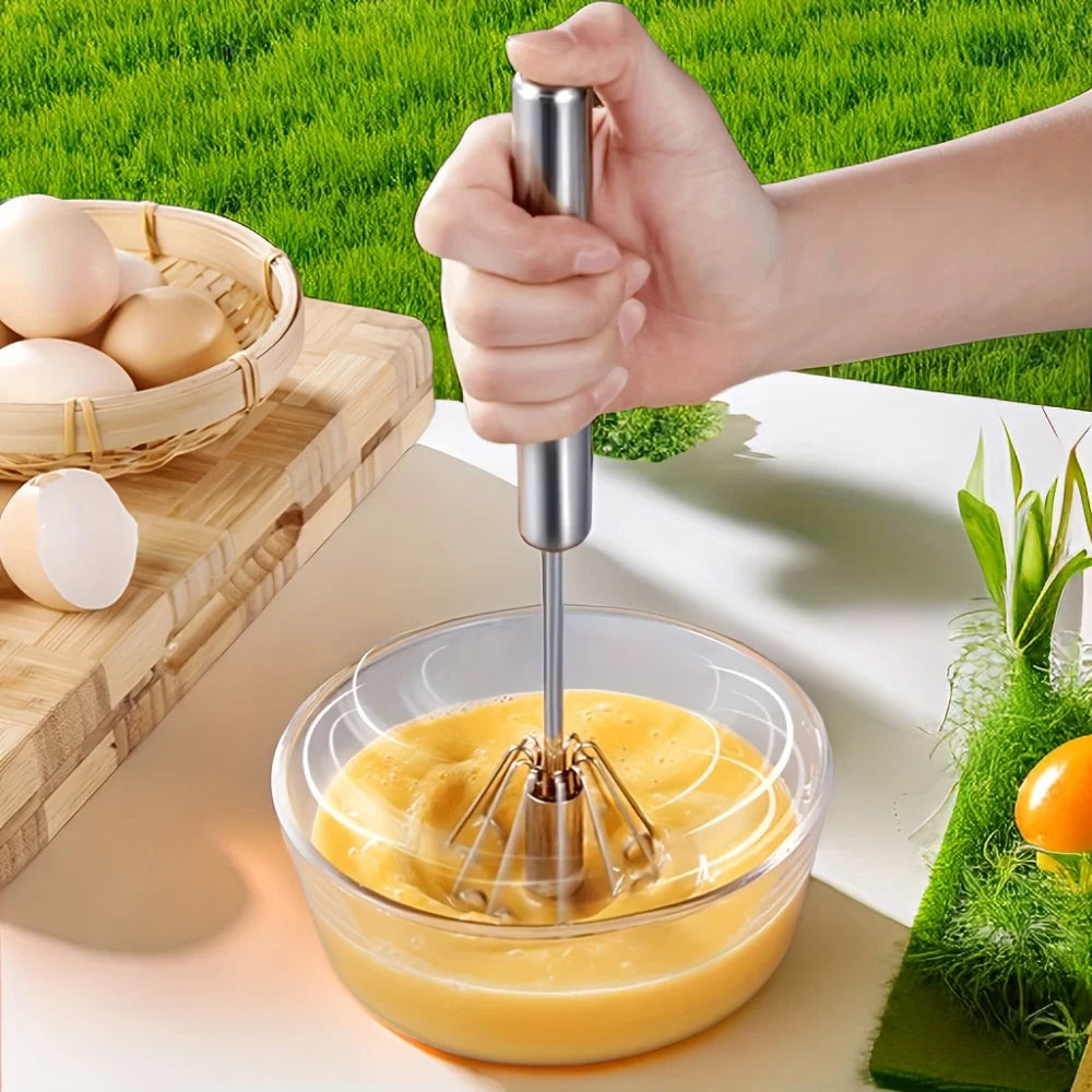 Stainless Steel Semi-Automatic Hand Whisk