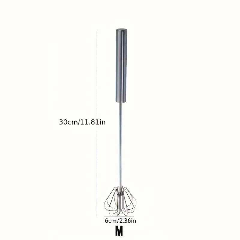 Stainless Steel Semi-Automatic Hand Whisk