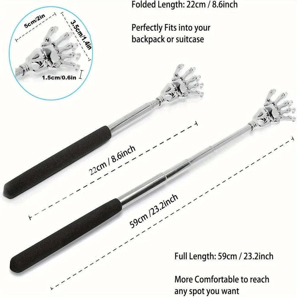 Kovisy Stainless Steel Telescopic Back Scratcher