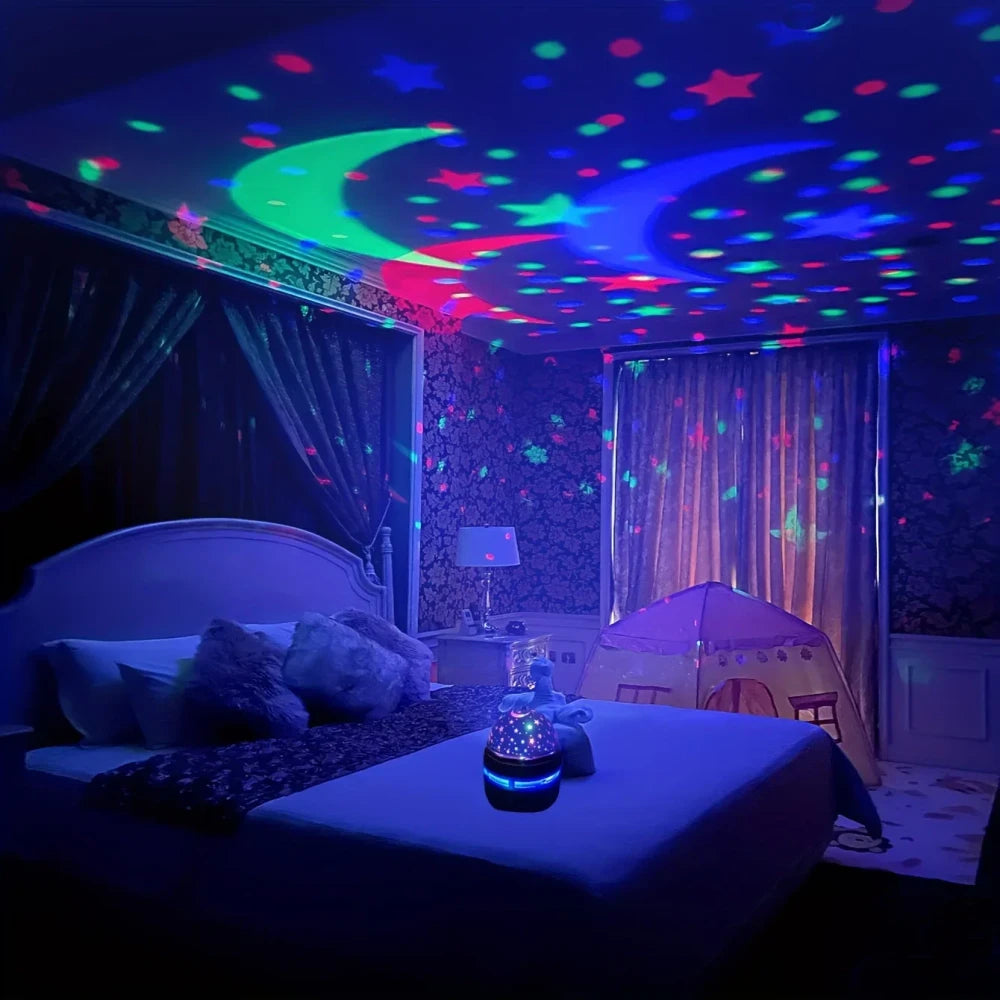 USB Rotating Starry Sky Projector Night Light