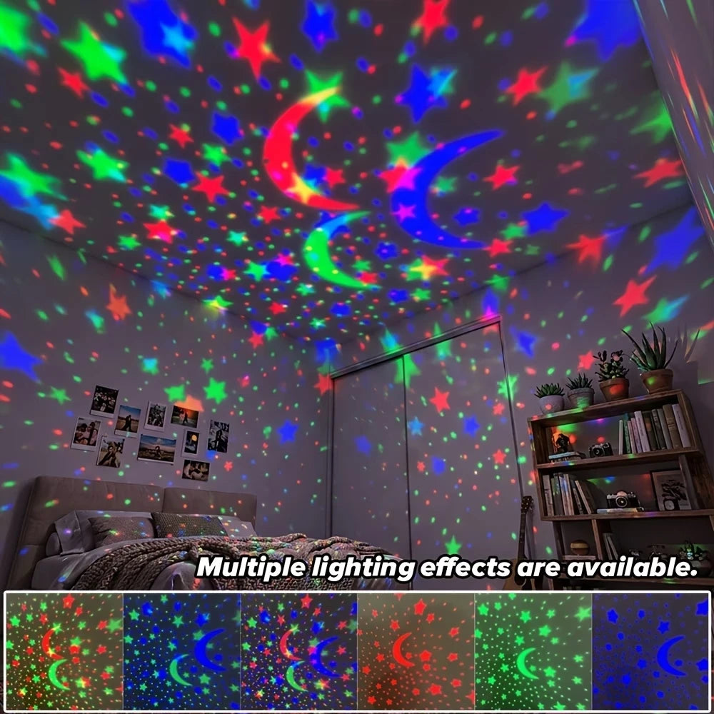 USB Rotating Starry Sky Projector Night Light