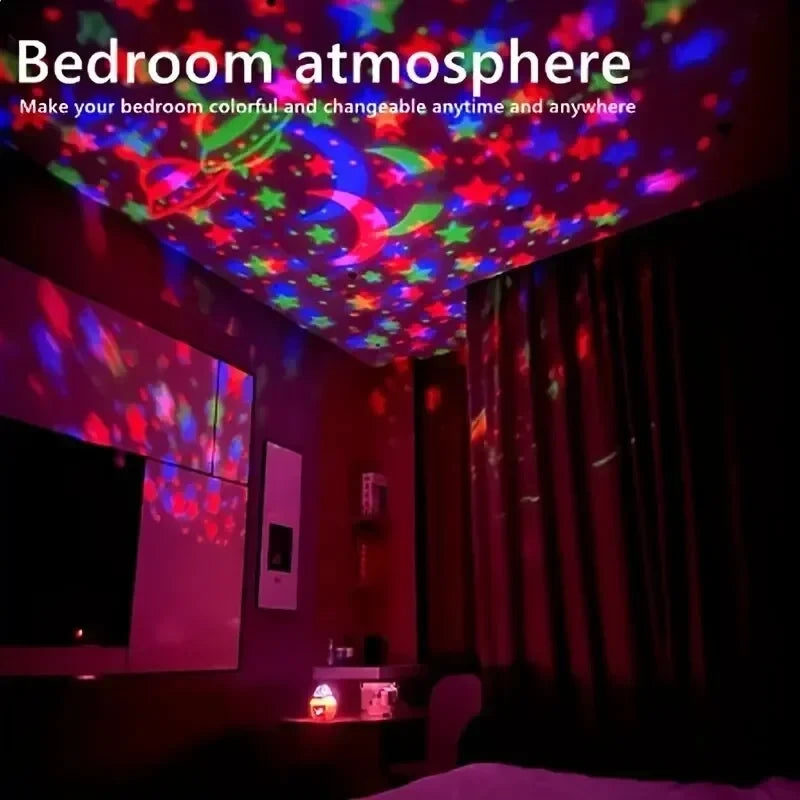 USB Rotating Starry Sky Projector Night Light