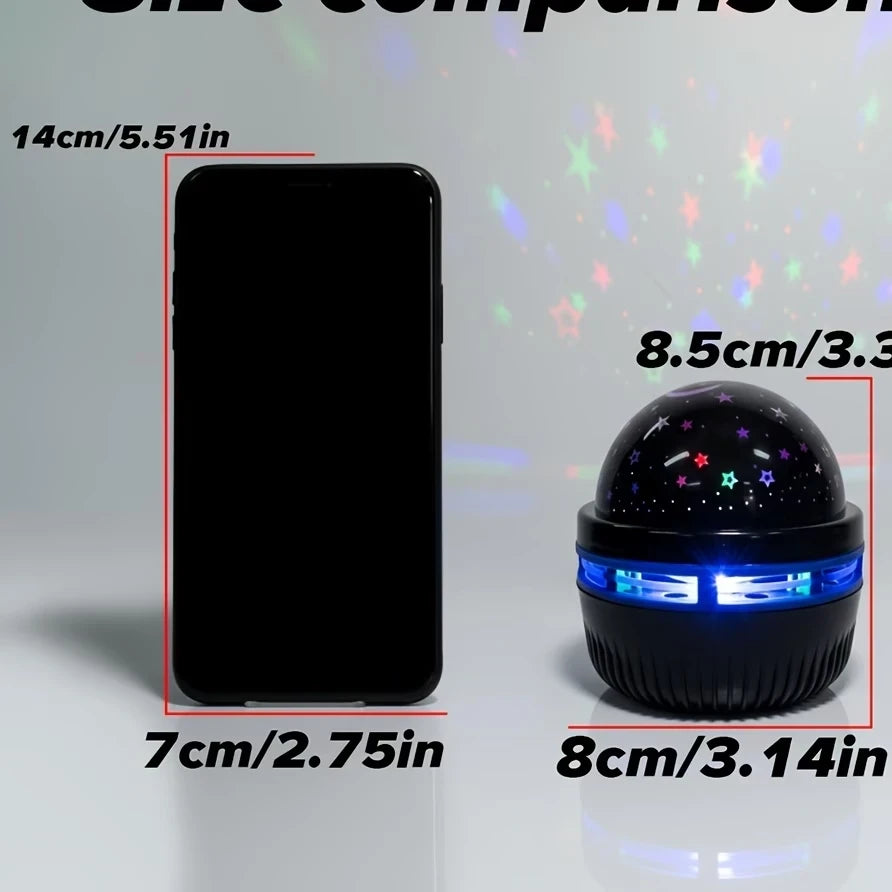 USB Rotating Starry Sky Projector Night Light