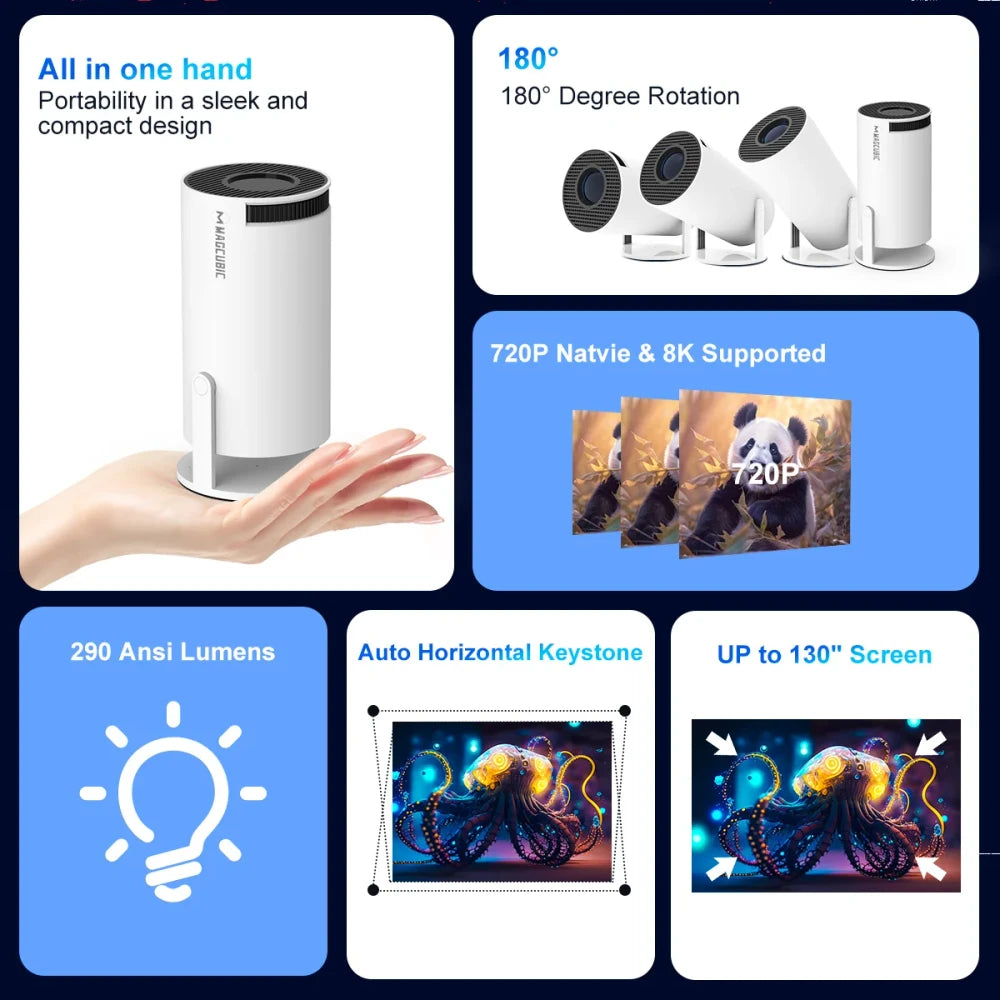 Kovisy Portable Smart Projector