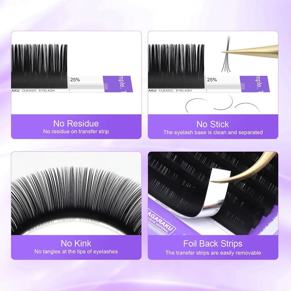 KOVISY Professional Classic Individual Eyelash Extensions