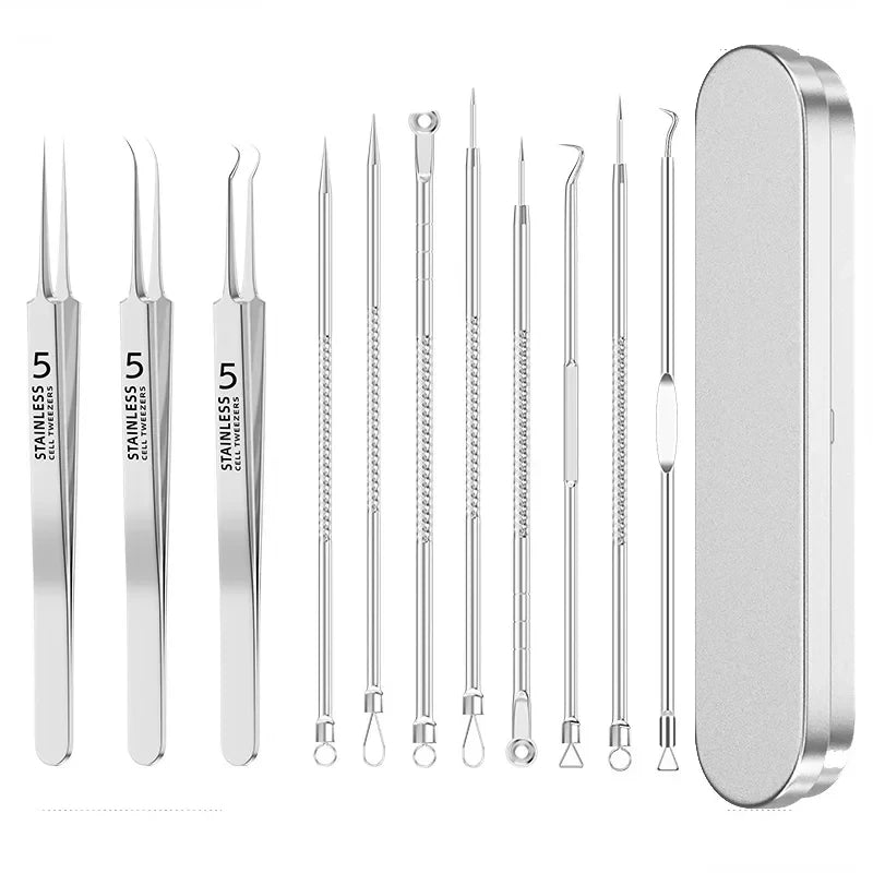 Kovisy Stainless Steel Precision Skincare Tool Kit