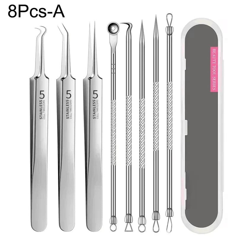 Kovisy Stainless Steel Precision Skincare Tool Kit