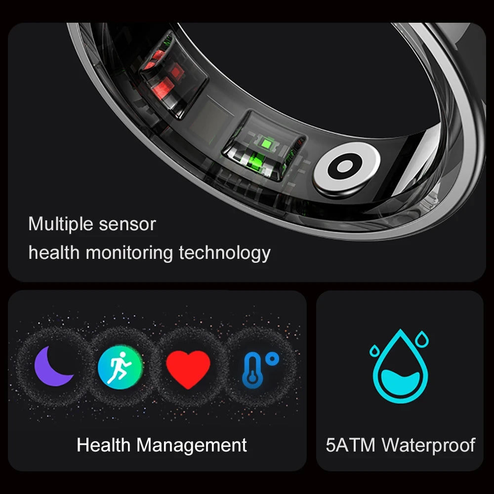 KOVISY Smart Ring with Charging Case